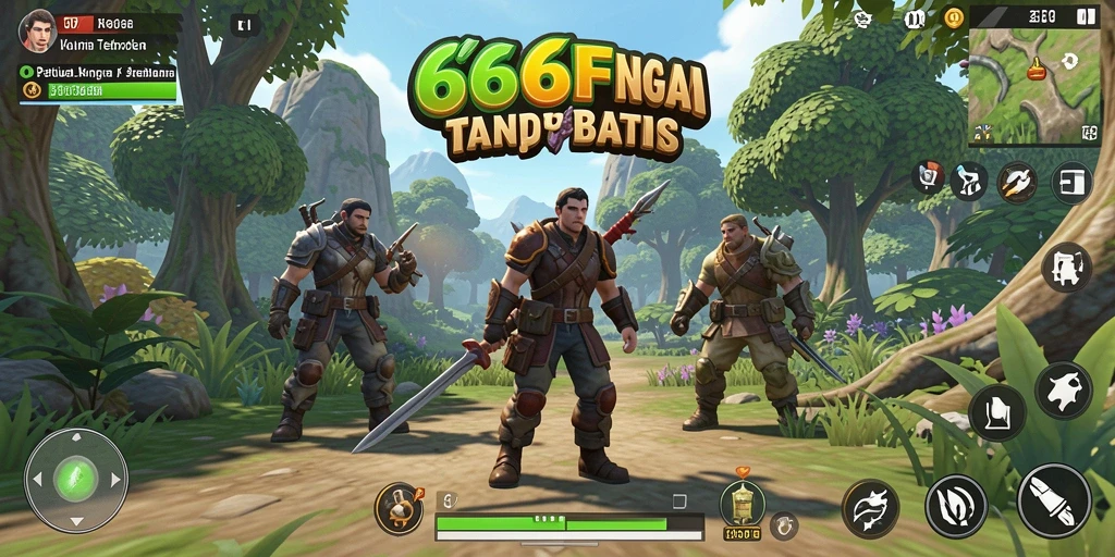 Tampilan gameplay Open World yang menakjubkan di 666FF.