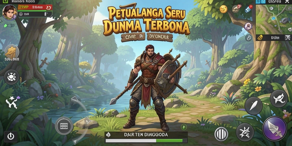 Screenshot gameplay 7SVIP menampilkan dunia terbuka yang menakjubkan.