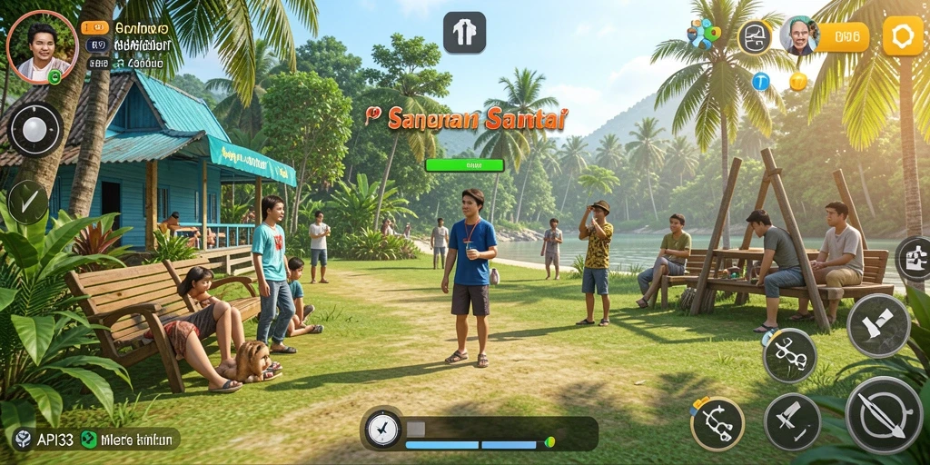 Tampilan gameplay seru dalam permainan API33.