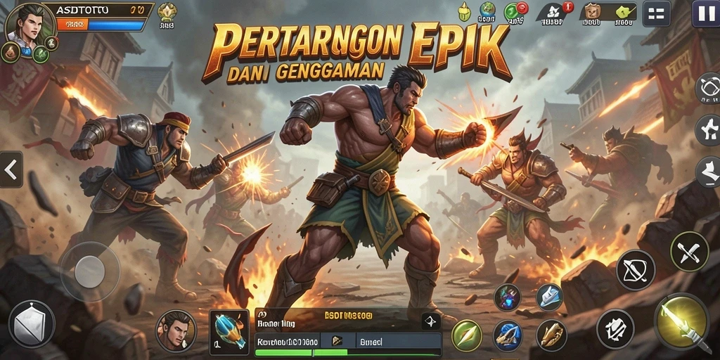 Tampilan gameplay ASDTOTO yang dinamis dan mendebarkan.