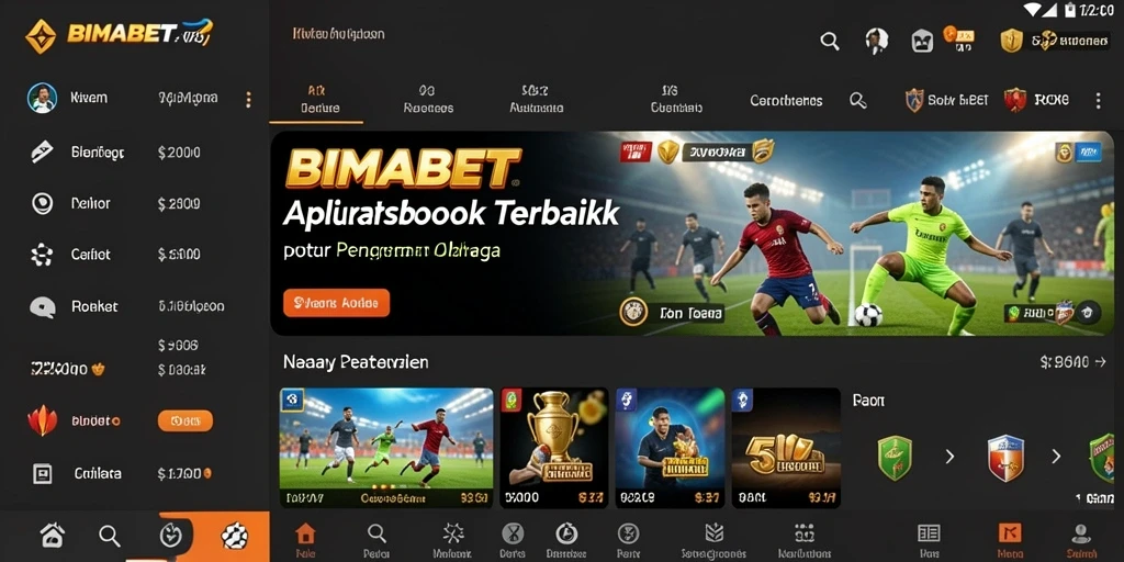 Tampilan gameplay menarik dan interaktif dari aplikasi Sportsbook.