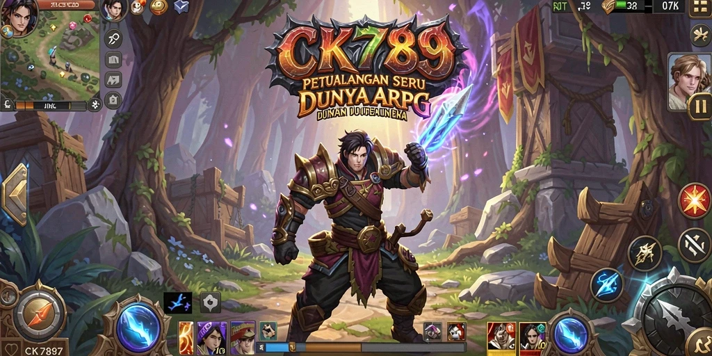 Tampilan seru gameplay ARPG CK789 dengan pertarungan epik.