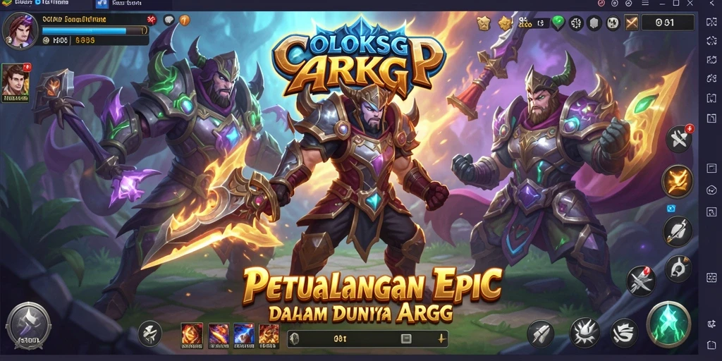 Gameplay seru di dunia fantasi COLOKSGP yang menantang.