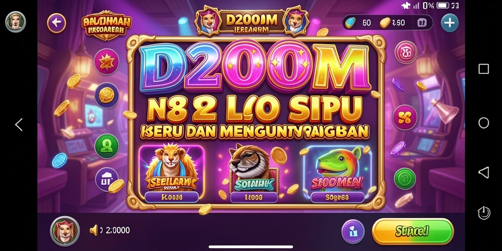 Tampilan gameplay D200M yang seru dan penuh aksi.