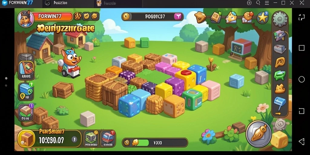 Tampilan gameplay seru dan menantang dari FORWIN77.