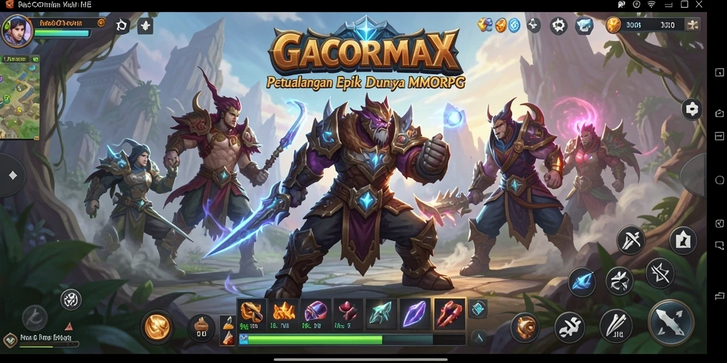 Tampilan gameplay GACORMAX yang menakjubkan dalam dunia MMORPG.