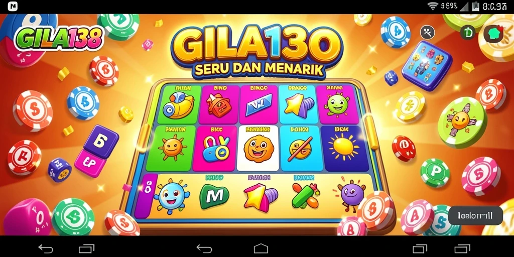 Tampilan menarik dari permainan Bingo di GILA138.