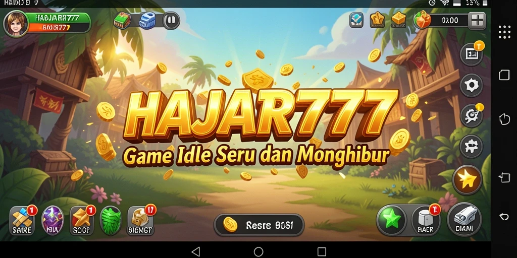 Tampilan gameplay menarik dan menenangkan dari HAJAR777.