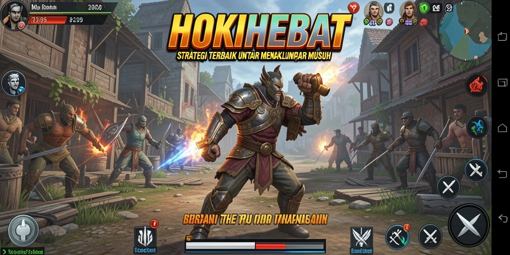 Tampilan gameplay HOKIHEBAT yang menegangkan dan penuh strategi.