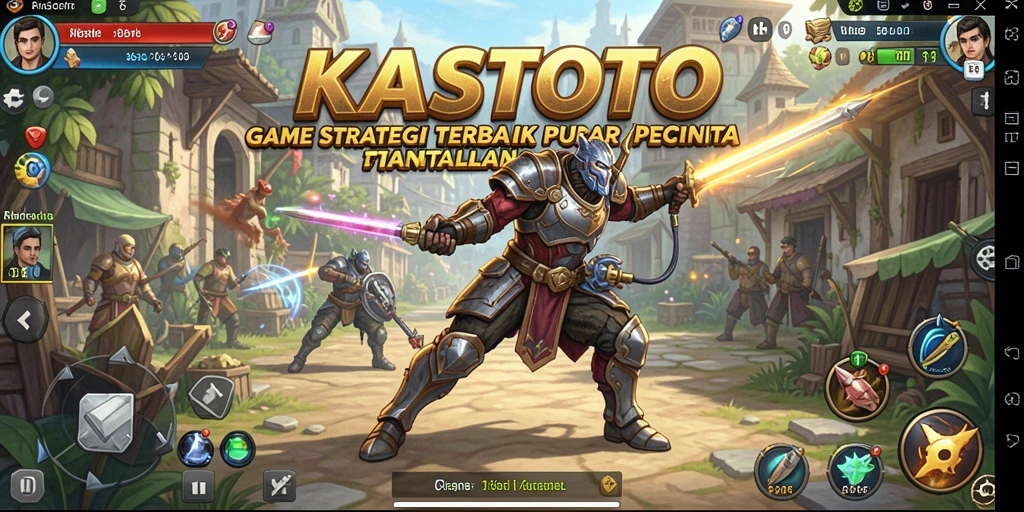 Tampilan gameplay KASTOTO yang menegangkan dan strategis.