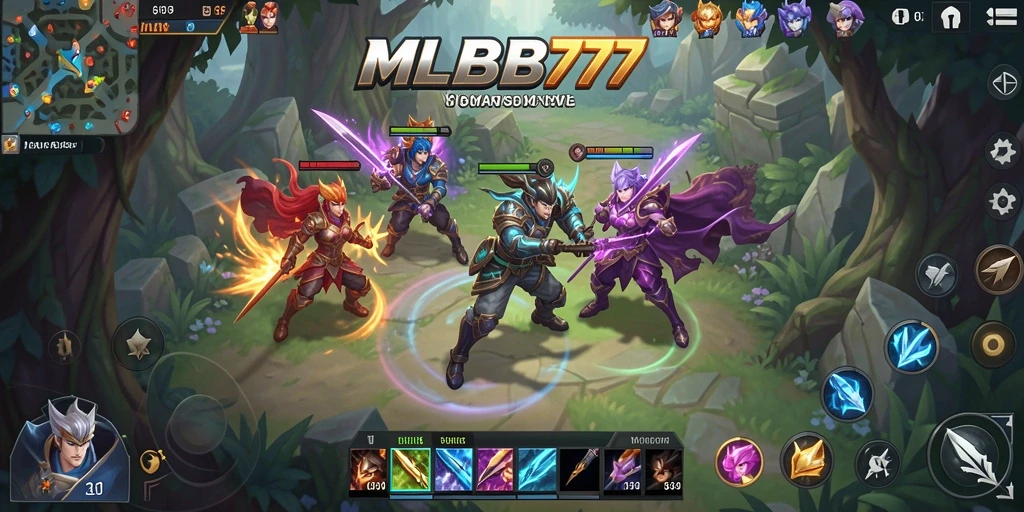 Tampilan gameplay menakjubkan dari MLBB777 yang menggambarkan simulasi kehidupan.