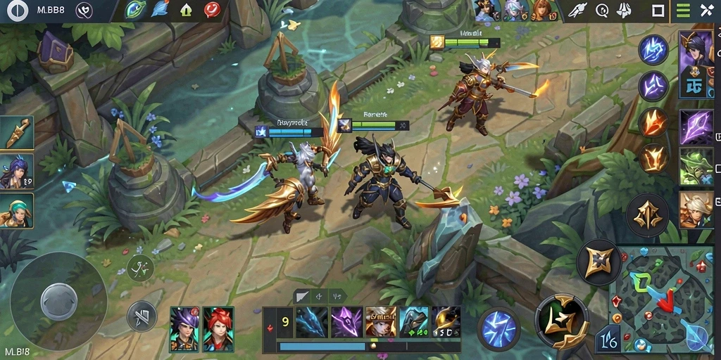 Tangkapan layar gameplay <strong>MLBB8</strong> yang menampilkan aksi seru dan karakter imut.