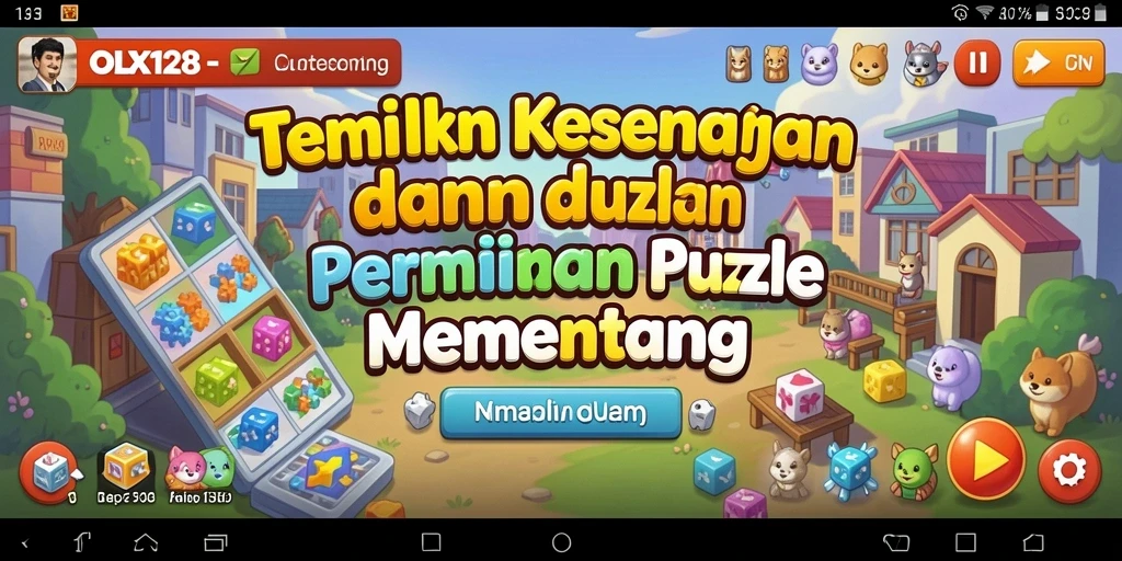 Tangkap layar gameplay menampilkan teka-teki yang menarik dan menantang dalam OLX128.