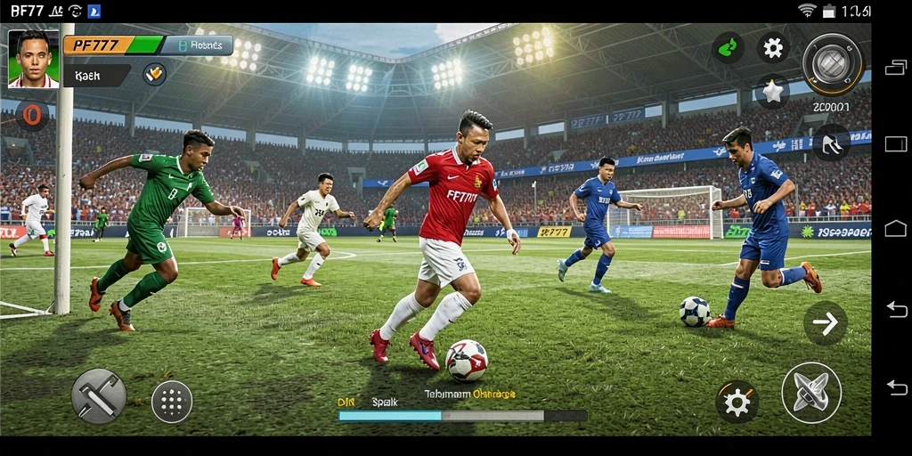 Tampilan gameplay PF777 dengan aksi olahraga yang mendebarkan.