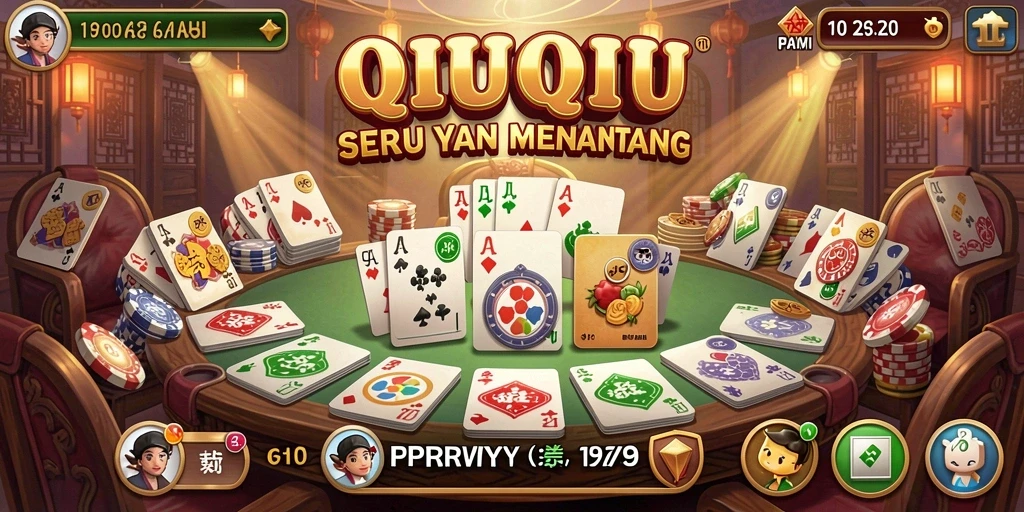 Tampilan menarik dari gameplay QiuQiu di PPRRYY.