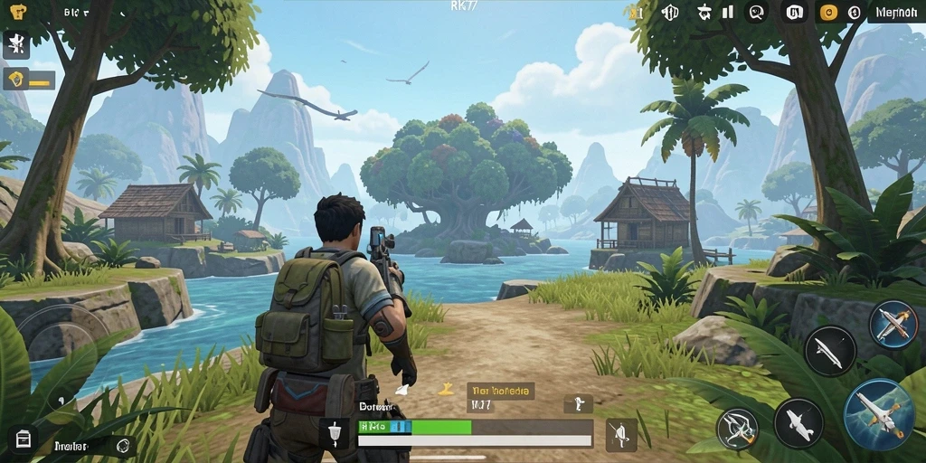 Gameplay menakjubkan dalam dunia terbuka RK77.