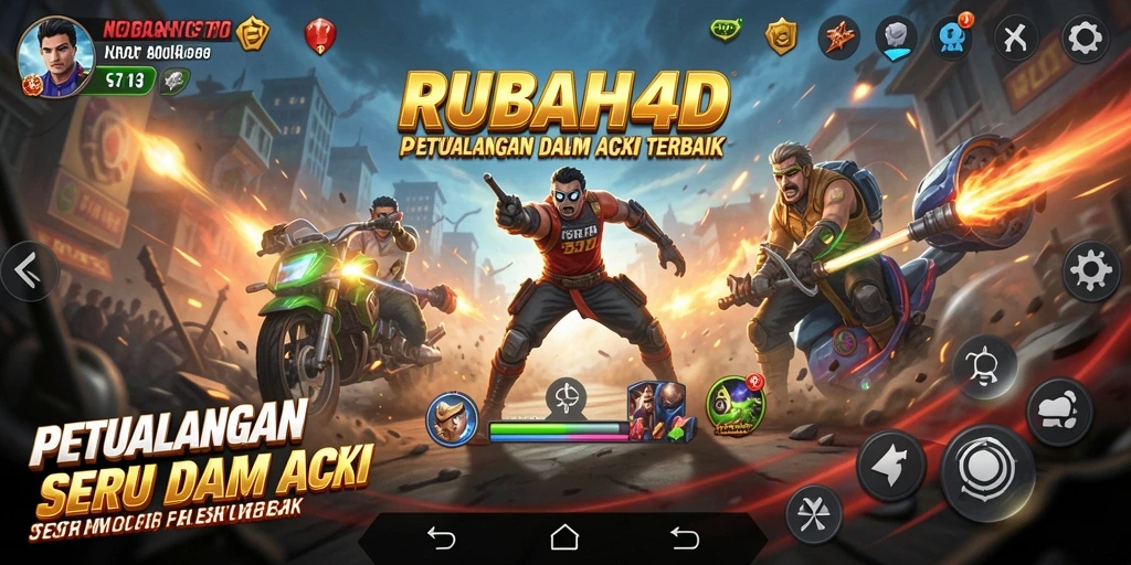 Tampilan gameplay RUBAH4D dengan aksi mendebarkan.