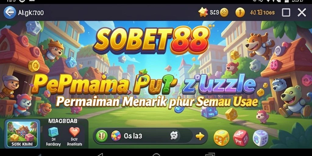 Tampilan gameplay Puzzle yang menantang dan mengasyikkan.