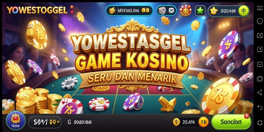 Tampilan gameplay menarik dari YOWESTOGEL yang penuh warna.