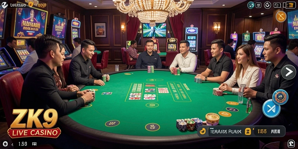 Gameplay Live Casino yang intens dan menarik dari ZK9.